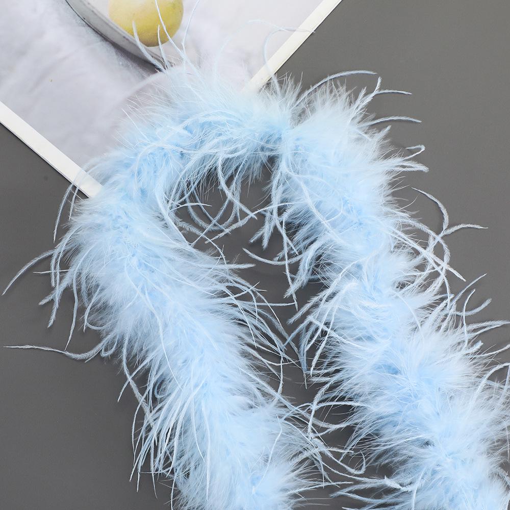 Colorful Ostrich Feather Strips for DIY Dance Costumes & Accessories