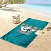Teal Miami Dolphins Helmet Towel A must-have beach towel for beach travel