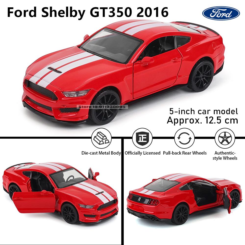 MSZ 5-inch alloy car model 2016 Ford Shelby GT350 rebound function static model alloy die-casting car model collection gift toy