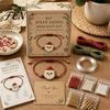 Bead Crafting Kit DIY Christmas Beaded Bracelet Making Kit, Holiday Handmade Jewelry Craft Supplies, Xmas Gift Set for Adults, Kids, Family