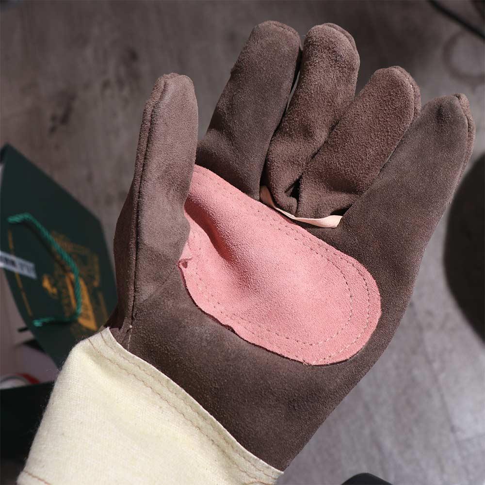 1 Pair Labor Protection Leather Work Gloves Thickened Gardening Gloves Protection Safety Supplies