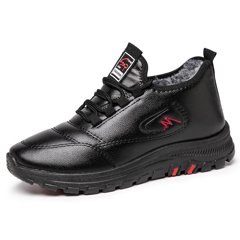 Women's Winter Snow Boots Non-Slip Lace-Up Faux Fur Lining Walking Shoes Comfort Short Ankle Booties Water Resistant Warm Workout Sneakers for Women