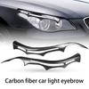2 шт. карбоновая внешняя крышка для волоконной накладки на веко фары для бровей BMW 5 серии
