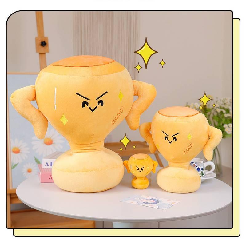 Милая мультяшная креативная плюшевая игрушка-трофей для девочек, компаньон для сна, праздничный подарок