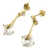 [N9252] - Gold Plated Earrings 'Sissi' White Gold