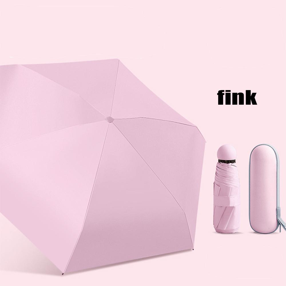 Зонт-капсула двойного назначения, защита от дождя и солнца, складной дорожный портативный мини-зонт