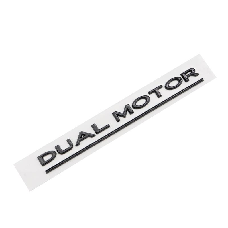 Car SpaceX Dual Motor Sticker Fender Side Decal For Tesla Model Y S 3 X Letters Space Logo Rear Emblem Badge Trunk Accessories