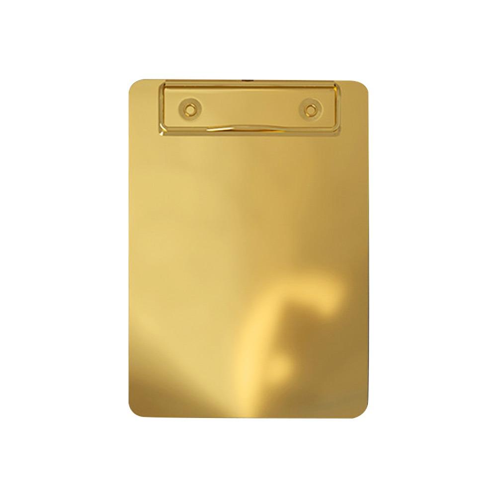 Hard Test Paper Storage Folder Stainless Steel Writing Pad Document Filing Organizer  Restaurant