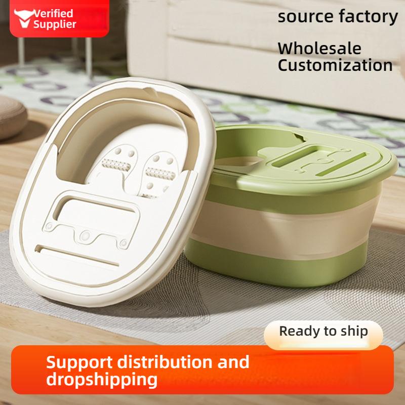 Складное ведро для ножной ванны бытовое портативное утолщенное для ножной ванны до икр с изоляцией ведро для ножной ванны