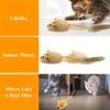Cat Toy Electric USB Rechargeable Automatic Obstacle Avoidance Artificial Feather Small Mouse Cat Self-Entertaining Boredom