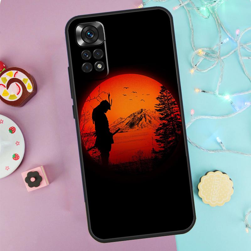 Япония Чехол Самурай Ниндзя Для Xiaomi Redmi Note 14 Pro 9 10 11 12 13 9S 10S 11S 12S Redmi 14C 10C 12C 13C Чехол