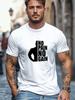 No Pain No Gain Muscle Unisex Silhouette Fitness Gym Motivational Print Unisexs Crew Neck Short Sleeve Casual Workout Basic T Shirt