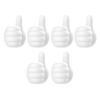 1/6/12/24Pcs Self Adhesive Cable Clips Pencil Holders Waterproof Wide Application Silicone Thumbs-Up Wall Hooks