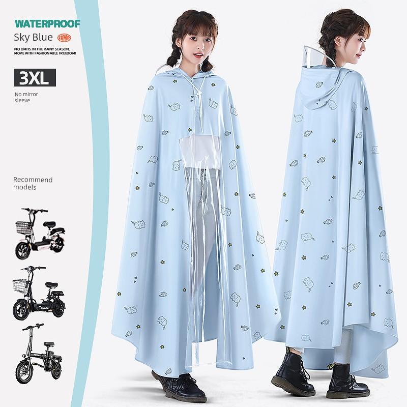Electric Battery Motorcycle Women's Single Thickened Special Raincoat