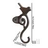 Rustic Cast Iron Wall Hook Decorative Wall Mounted Rack Creative Vintage Bird Coat Hanger  Glove
