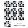 10 Pcs/set Imitation Marble PVC Ceramic Tiles for Stain Prevention Refurbished Self-adhesive Paper for Home Decoration Decorative Films Wall Stickers