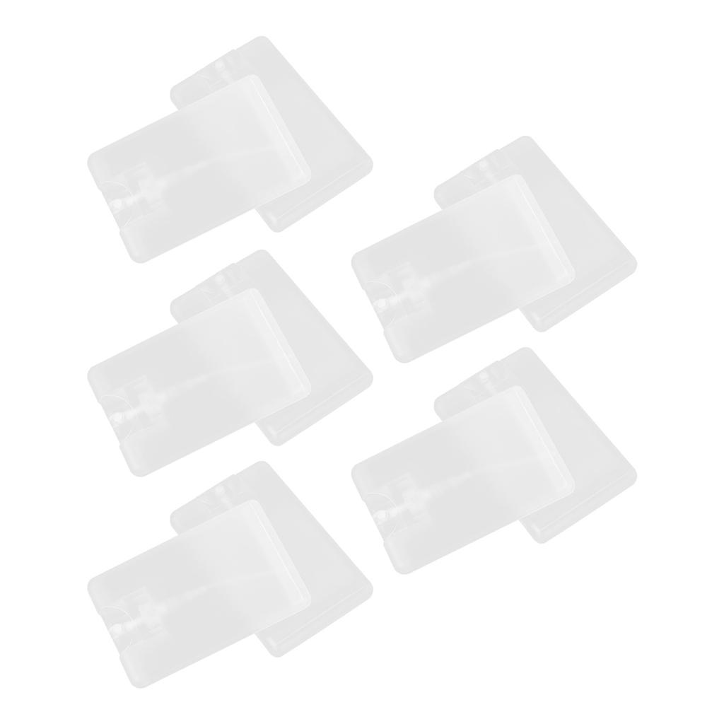 10pcs 20ml Cardcase Perfume Spray Bottles Credit Card Fine Mist Spray Bottle Empty Flat Atomizer Pump