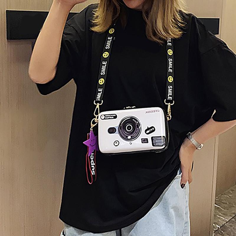 SCIONE Мини Сумка Через Плечо для Камеры 2025 Новая ПУ Расписная Милая Девичья Сумка Модная Личность Джокер Сумка Кроссбоди