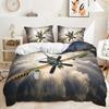 Трехпредметный авиационный пододеяльник Двухпредметный комплект постельного белья Цифровая печать Наволочка