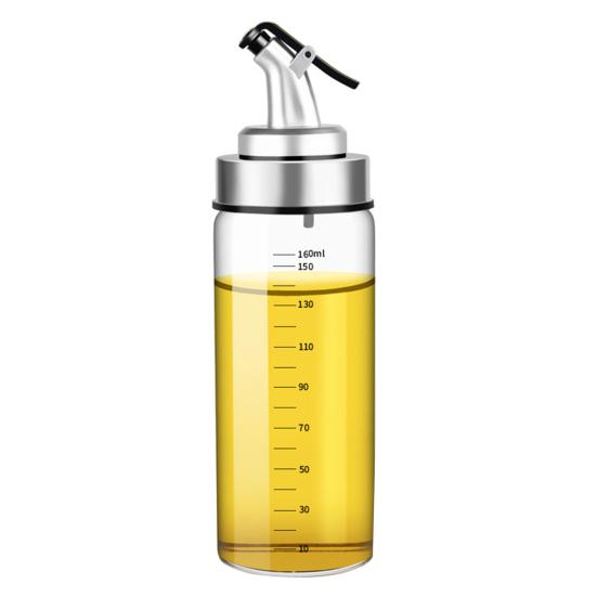 180/300/500 мл стеклянная бутылка для масла, герметичная, устойчивая к высоким температурам, весы, многоразовый дозатор для соевого соуса, уксуса, оливкового масла, приправы для кухни