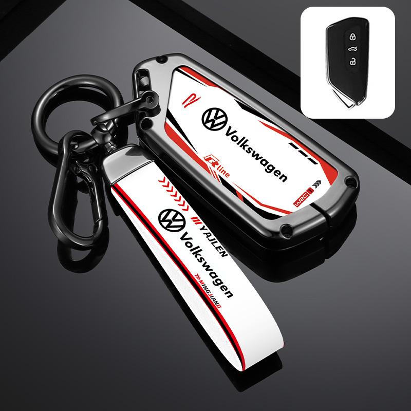 Для VW Сплав Цинка Чехол-Оболочка для Умного Ключа Автомобиля Полное Покрытие Для VW Volkswagen Golf 8 MK8 ID.3 ID.4 Защитный Брелок Авто Аксессуары