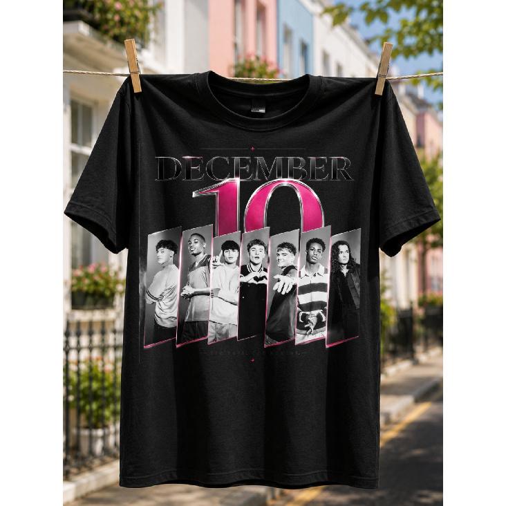Men's Casual T-Shirt / December 10 Band Members Graphic / Summer Wear Gift for Music Fans / Loose Fit Round Neck Fashion New Arrival