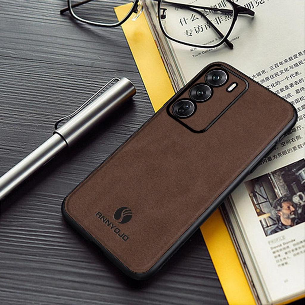 Премиальный чехол из ТПУ с текстурой под замшу для OPPO Reno12 Pro 5G, Reno12 5G, ударопрочная мягкая ТПУ крышка