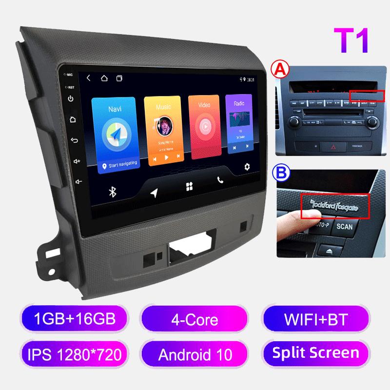 Android Car Radio For Mitsubishi Outlander XL 2007-2012 Multimedia Player Head Unit Stereo GPS Navigation BT WIFI 1+16GB