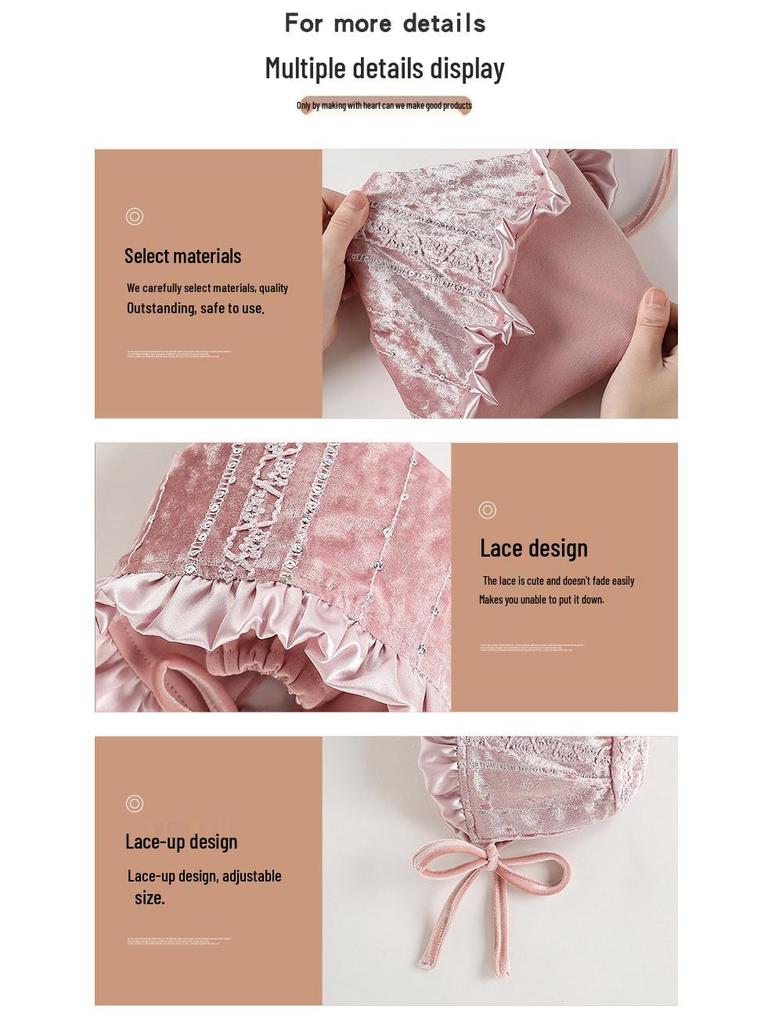 Elegant Silk Velvet Baby Girl Princess Dress & Hat - First Birthday Special