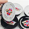 4 pieces 67mm Car Wheel Center Hub Cap Rim Cover for Cadillac CT5 STS XLR CT4 GT4 SLS SLR XT6 Escalade XT4 XT5 SRX XTS ELR BLS