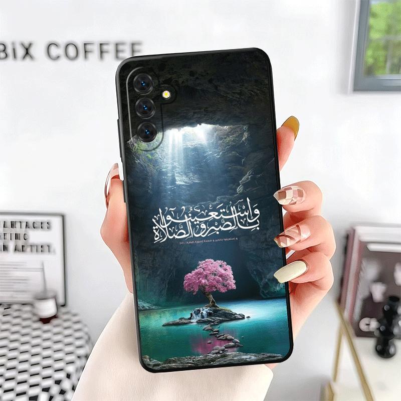 Arabic Islamic Muslim Quotes Soft Phone Case for Samsung A17 A37 A57 A16 A26 A36 A56 A15 A25 A35 A55 A14 A24 A34 A54 A13 A23 A33