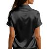 Women's Summer French Satin Shirt And Women's Short Sleeved Top