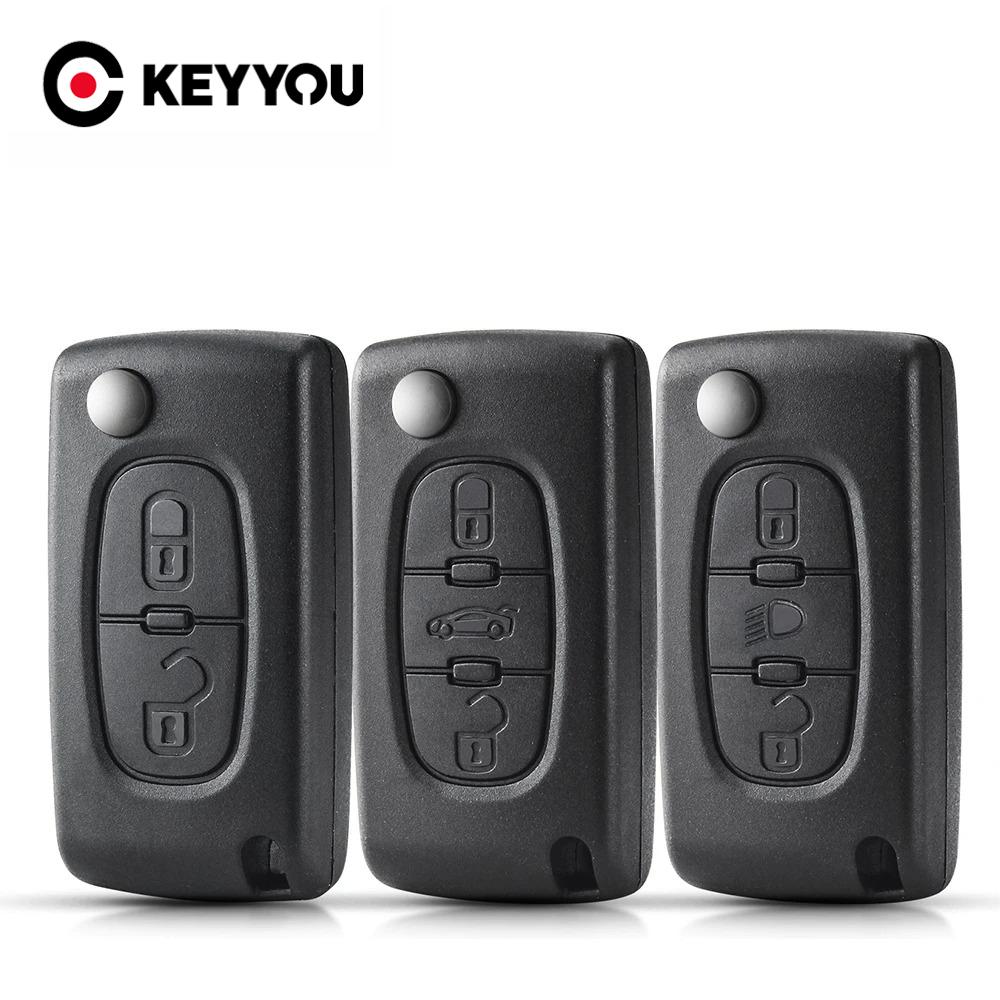 Для Citroen C2 C3 C4 C5 Berlingo Xsara Picasso Для Peugeot 306 407 807 Ce0523 Ce0536 2/3/4-кнопочный Выкидной корпус автомобильного пульта-ключа