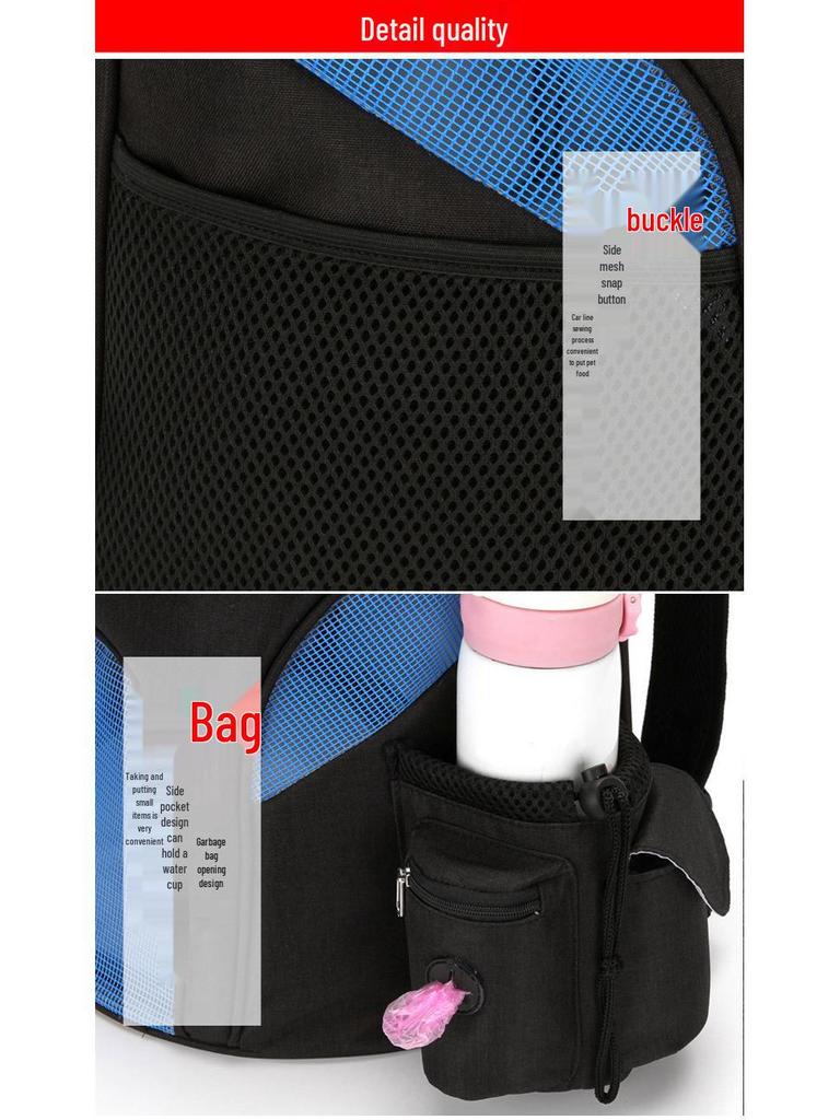Дышащий складной рюкзак для питомцев для маленьких собак и кошек