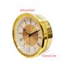 Stylish 89mm / 3.5in Round Clock Insert with Roman Numeral Clear Sleeves Clock for Office Display and Gift