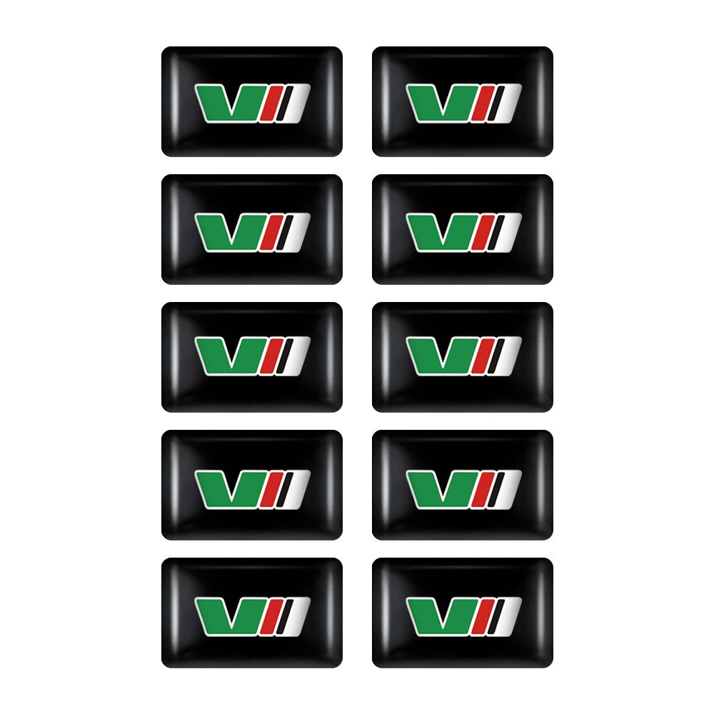 10pcs Car Interior Home Office School Computer Badge Sticker For Skoda S Fabia Rapid Superb Octavia A5 a7 2 Kodiaq Scala VRS VII kyvc74