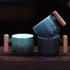 Креативные ручной работы изысканные кофейные чашки, винтажные кофейные чашки с деревянной ручкой, кружки, чашки для напитков, кухня, столовая и бар