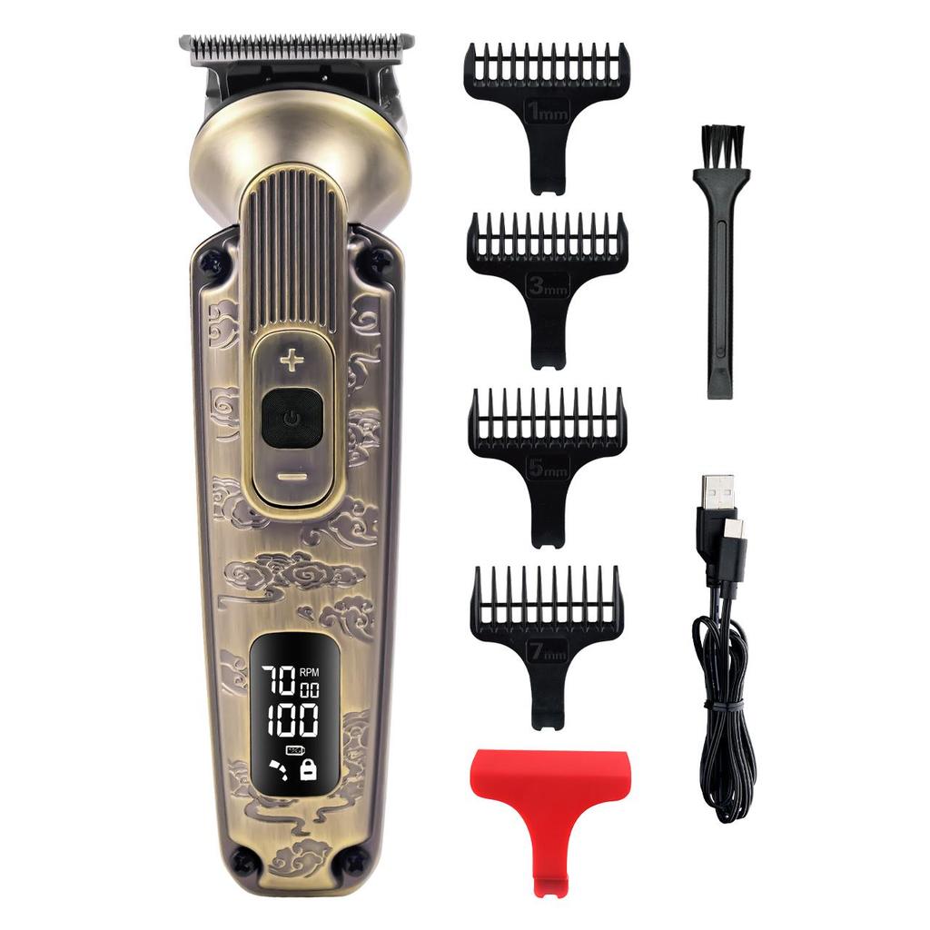 Hatteker Professional Hair Clippers Mans Electric Hair Cutter Barber Hair Trimmer Cordless Waterproof Hair Cutting Kit