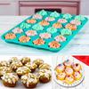 24-Hole Silicone Cake & Muffin Mold Baking Tray