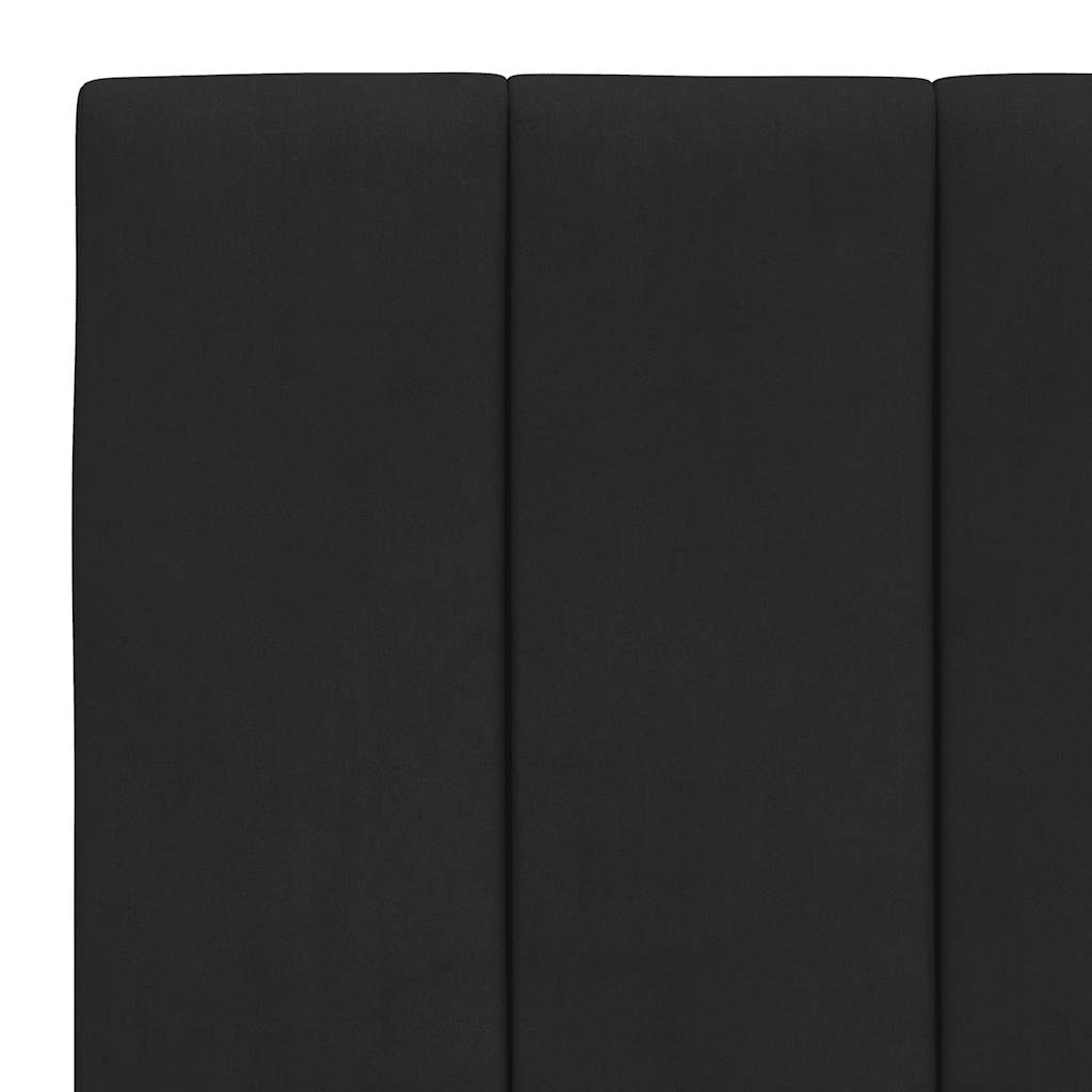 Vidaxl Poduszka Na Wezgłowie, Czarna, 90 Cm, Aksamitna