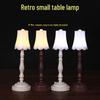 Ретро ночник в европейском стиле: Креативная прикроватная лампа для декора общежития или спальни, идеально подходит в качестве подарка или небольшого настольного украшения