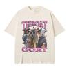 Funny Throat Goat Graphic Print T-shirts Male Fashion Oversize Streetwear Men Women Casual High Quality Pure Cotton Short Sleeve