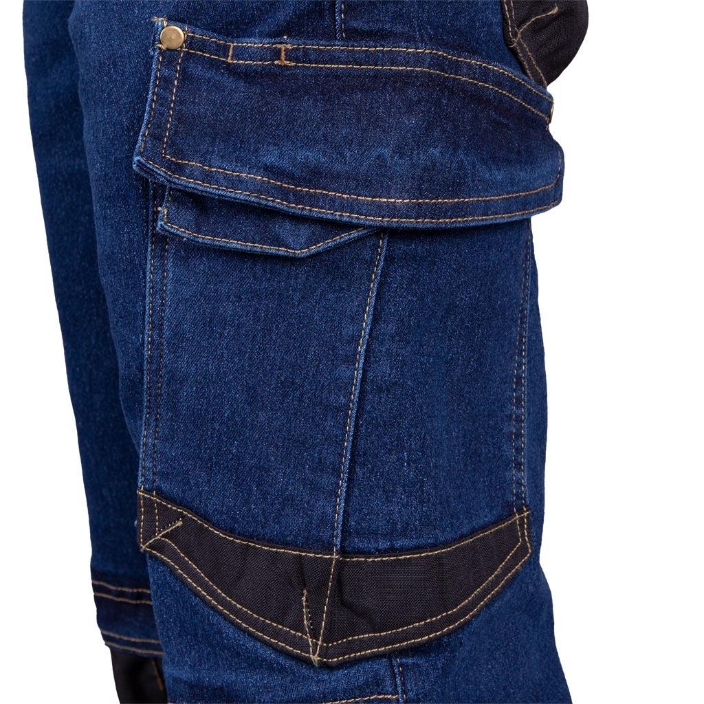 Krótkie spodnie ochronne jeansowe - cordura® & stretch - elementy odblaskowe rozmiar l