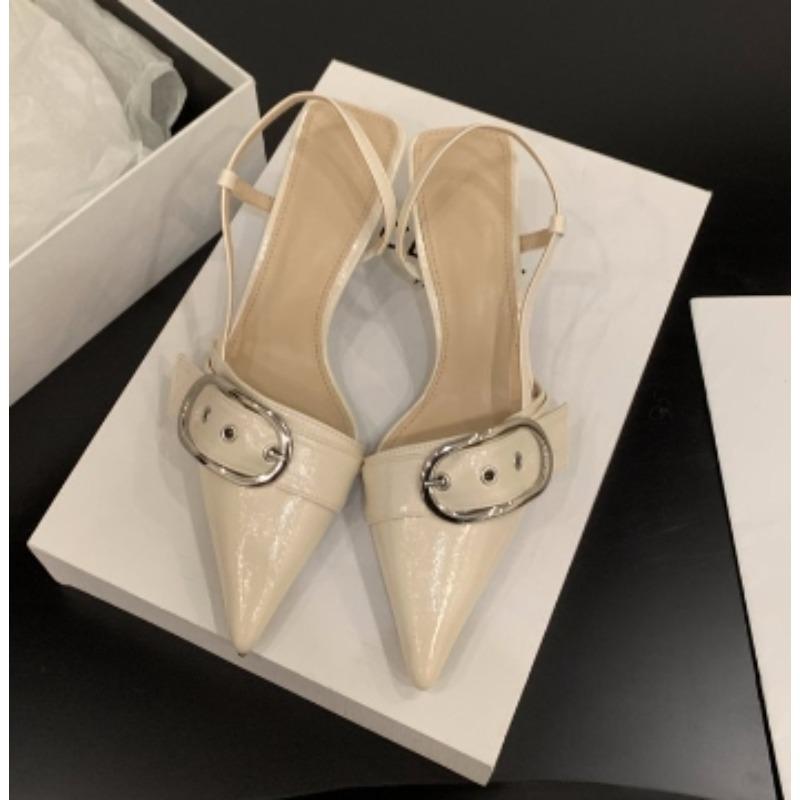 Мода Новый Стиль Популярные Средние Каблуки Острый Носок Женские Сандалии Дизайнерские Шлепанцы для Ходьбы Летняя Мода Вечерние Туфли-Лодочки Сандалии Zapatos Mujer