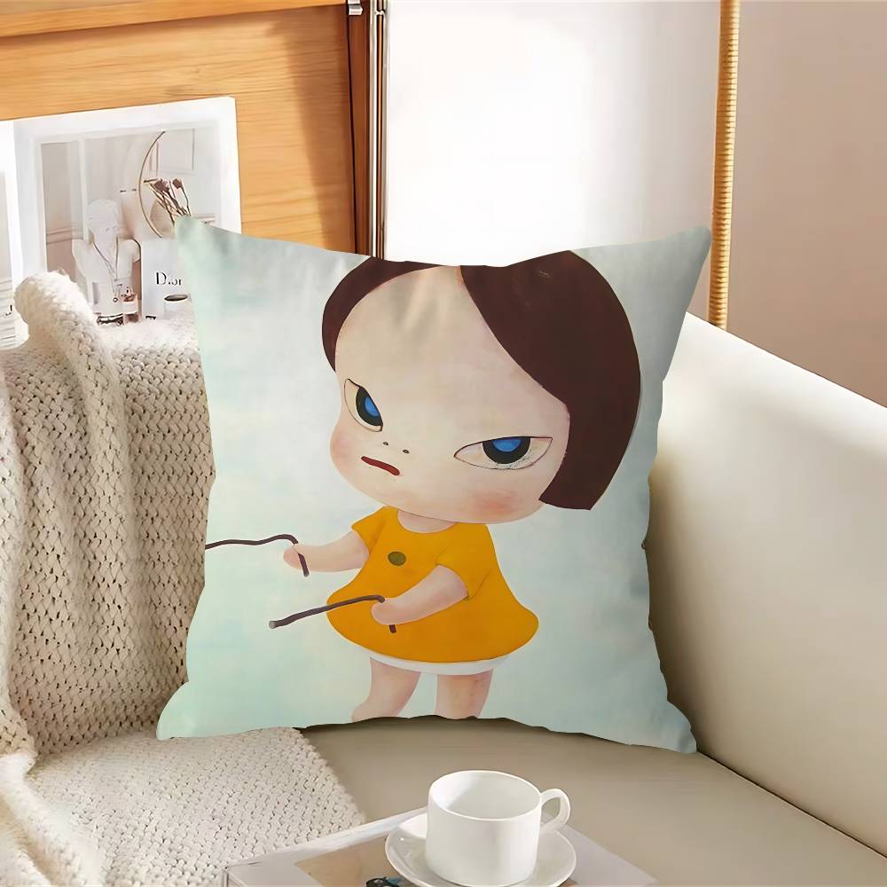 T-Tomo N-Nara Pillow Cushion Cover Pillowcase Living Room Sofa Home Decor Customized