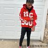 New European and American letter 3d printed zipper cardigan casual personality trend high street hip hop style men's and women's sweater