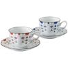Saikai Toki Hasami Ware Coffee Cup Saucer Pair Tableware Set Cup Plate Capacity 250ml Microwave and Dishwasher Safe Made In Japan "Yorakumon" &