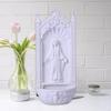 Статуэтка Иисуса из смолы, фигурка Девы Марии, Святая вода, настольная витрина, декоративная коллекция
