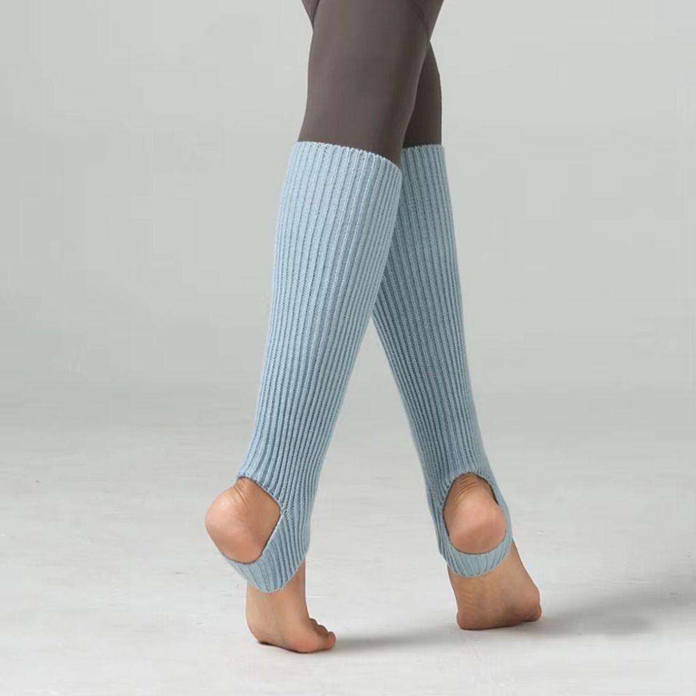 Long Section Latin Socks Foot Covers Ballet Knitted Socks Ballet Leg Warmers  Women Girls