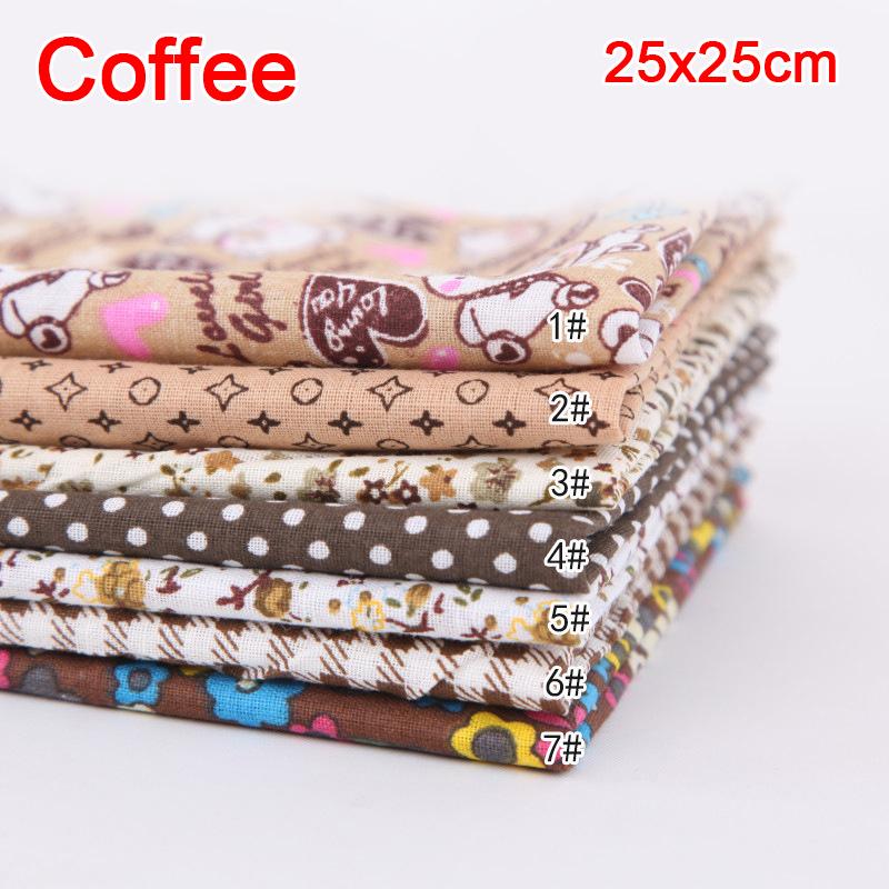 9 цветов ручная работа лоскутное хлопчатобумажная ткань скрапбук набор пэчворк поделки шитье (Размер:25x25cm)